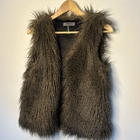 Buffalo David Bitton faux fur vest size small - Picture 1 of 1